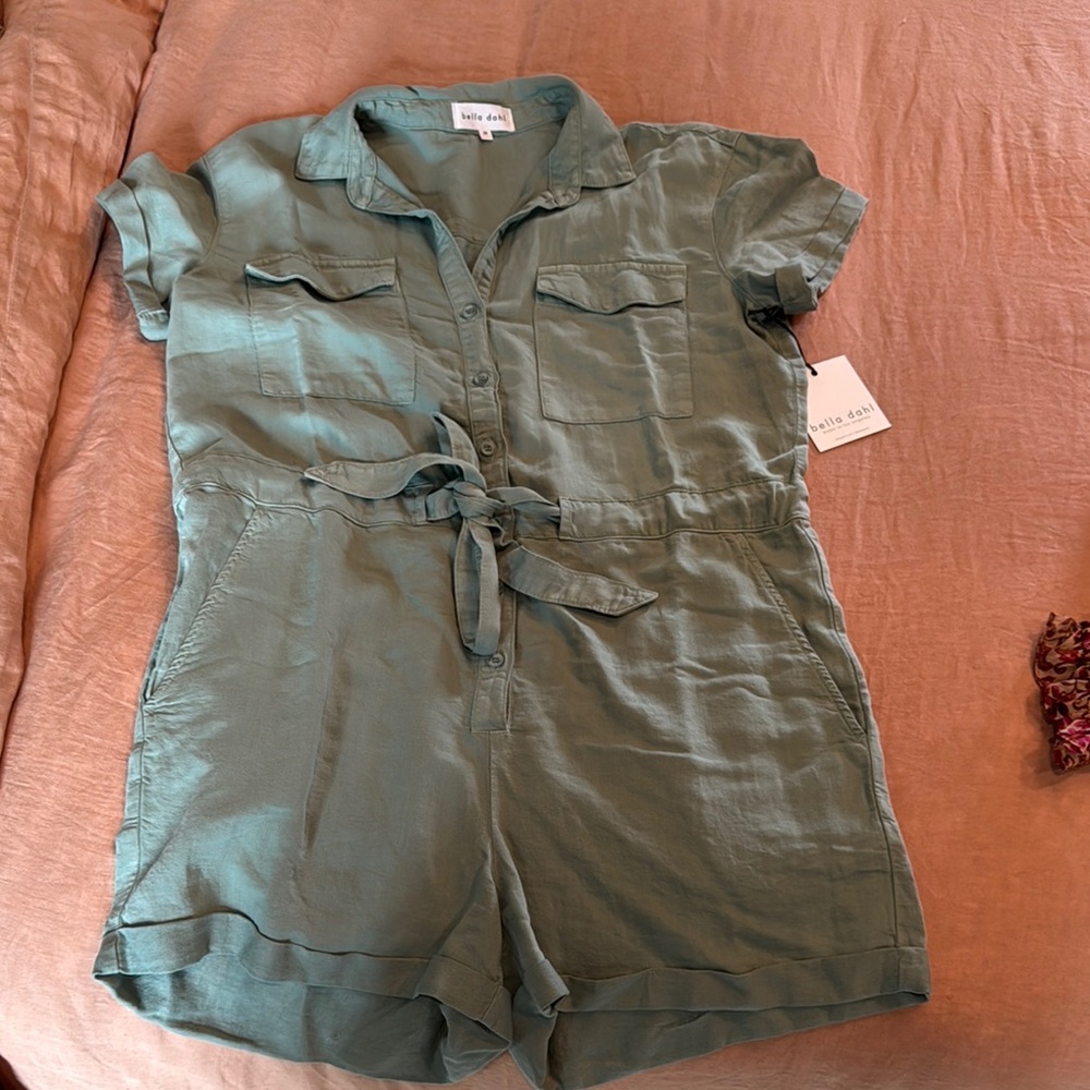 NWT Bella Dahl Short Sleeve Romper